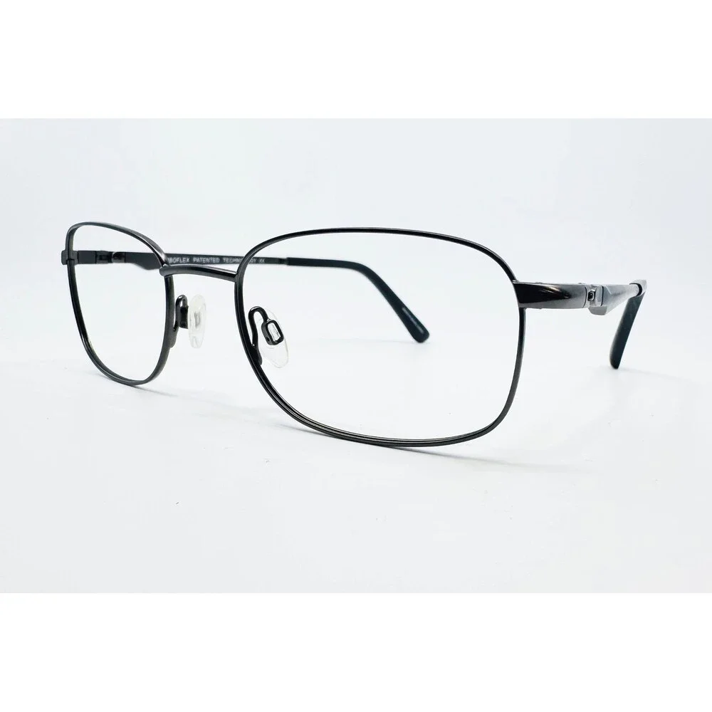 Turboflex Eyeglasses Mens Black TF3339 Full Rim Metal 52-19-140